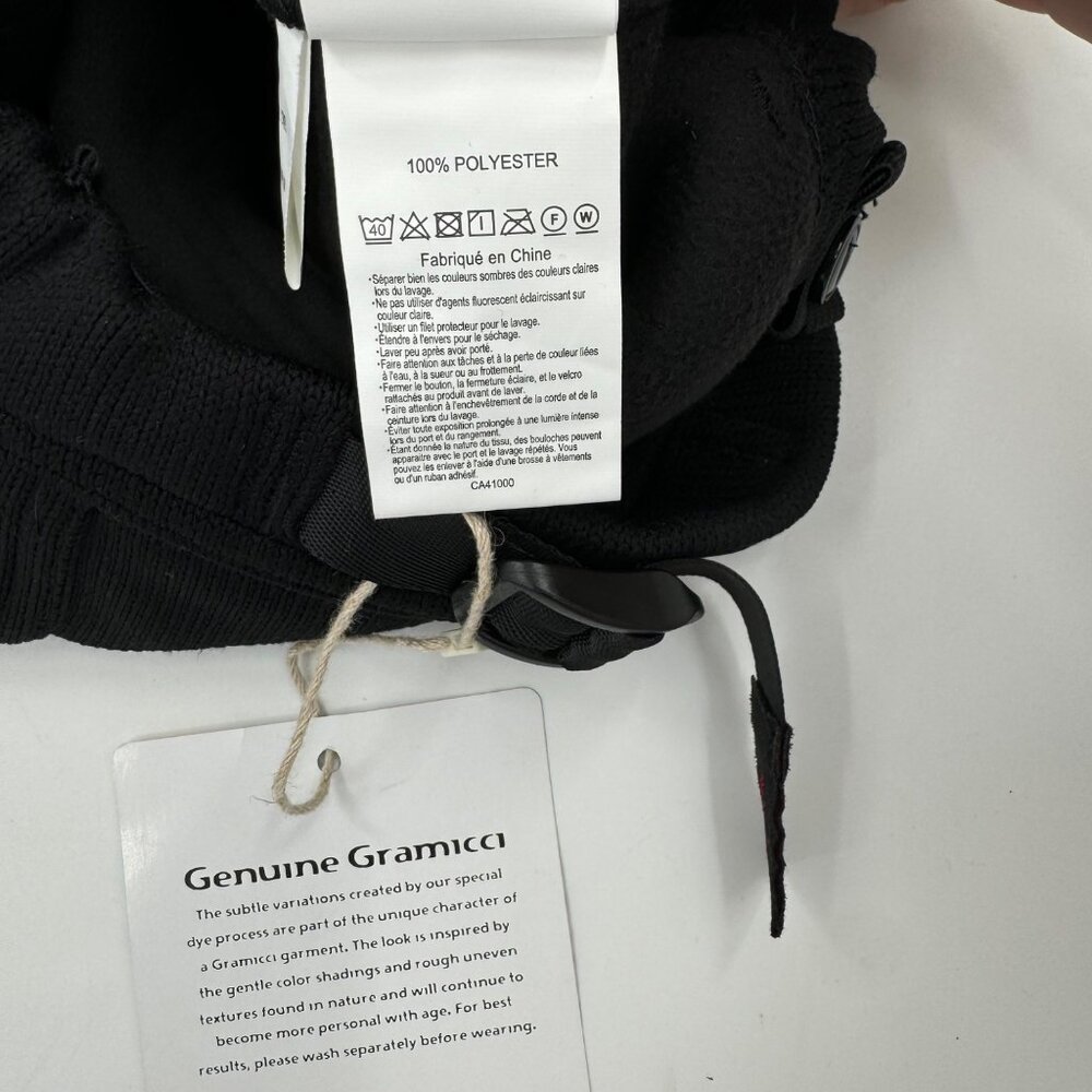 NWT - Gramicci Baker Black Fleece Skirt With Adjustable Waist - Picture 7 of 10